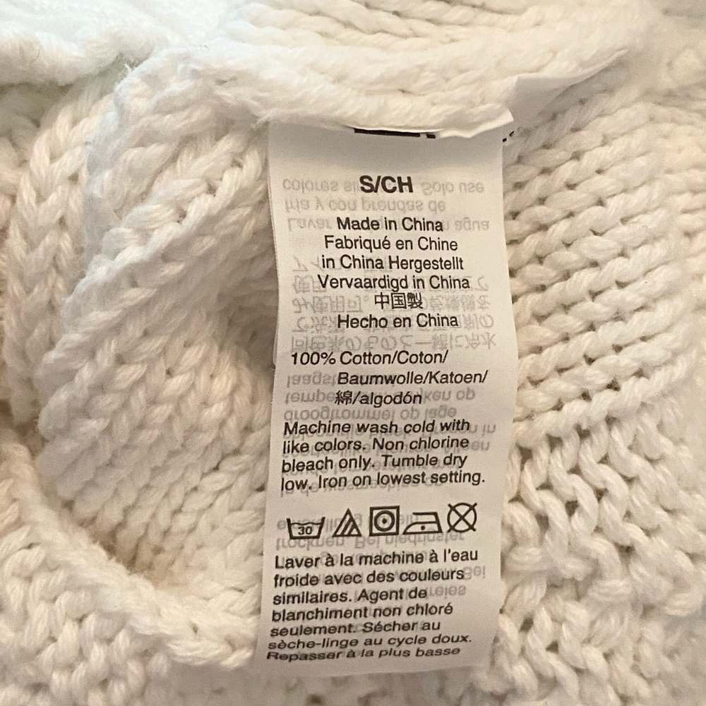 J. Crew White Cowl Neck Cable Knit Sweater - Picture 4 of 4